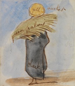 Hombre egipcio de Edward Lear